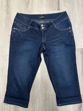 Dark Blue Cropped Jeans - Comfortable Stretch Fit 13